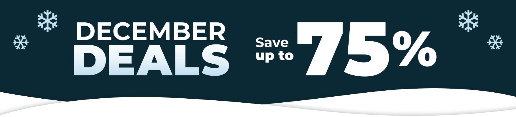 December Deals I Save up to 75% 