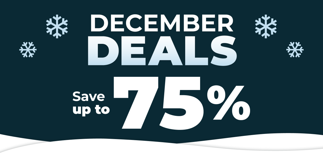December Deals I Save up to 75% 