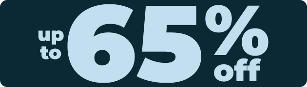 up to 65% off