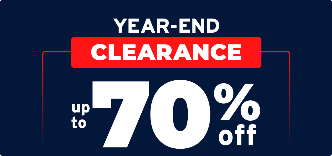 Year-End Clearance up to 70% off