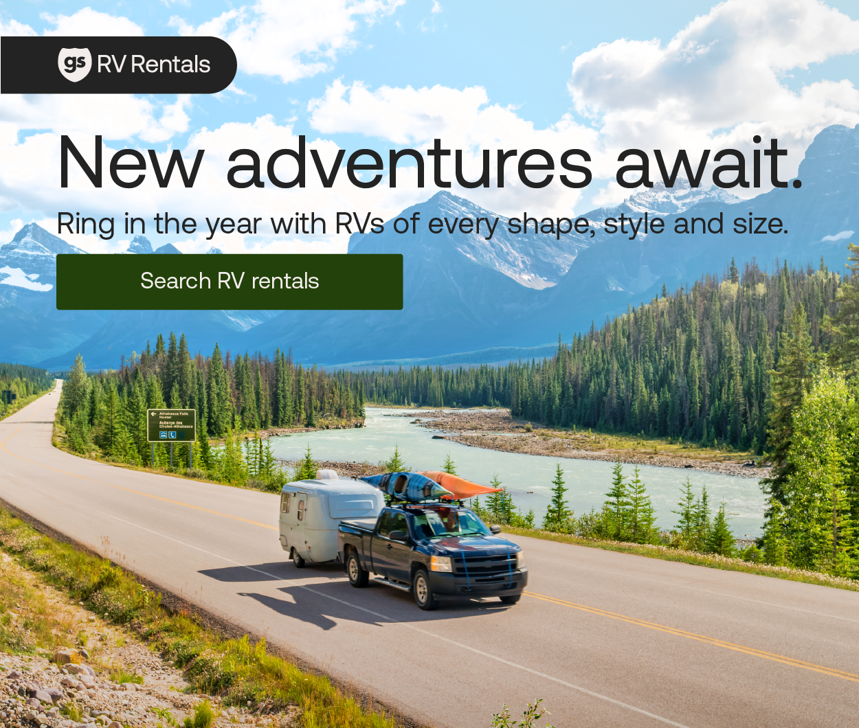 New adventures await. Ring in the year with RVs of every shape, style and size.