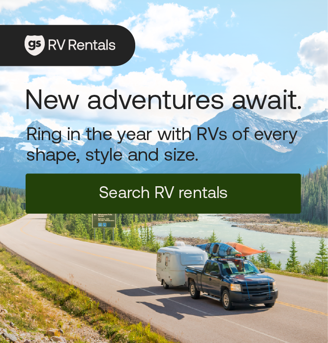 New adventures await. Ring in the year with RVs of every shape, style and size.
