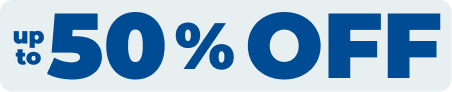 up to 50% off