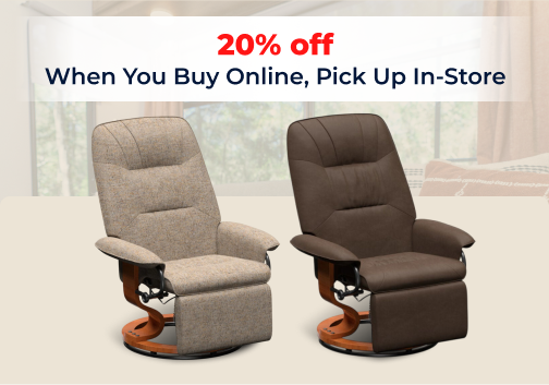 Thomas Payne Euro Swivel Recliners I 20% off When You Buy Online, Pick Up In-Store