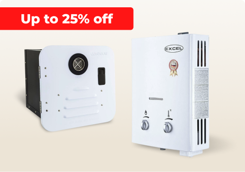 Up to 25% off Water Heaters