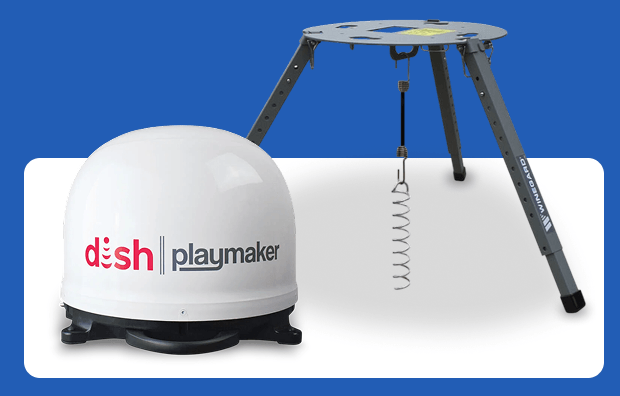FREE Tripod with purchase of DISH Playmaker Portable Satellite Antenna