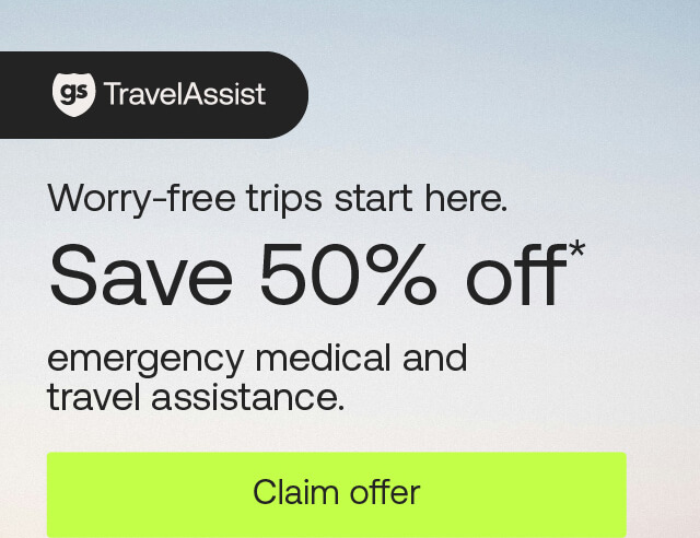 Good Sam TravelAssist: Worry-free trips start here. Save 50% off.* Claim offer