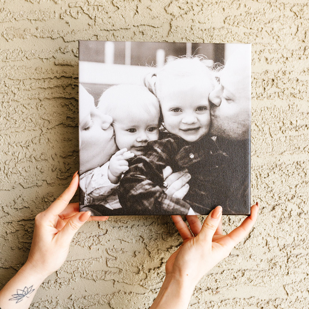 Canvas prints of family.