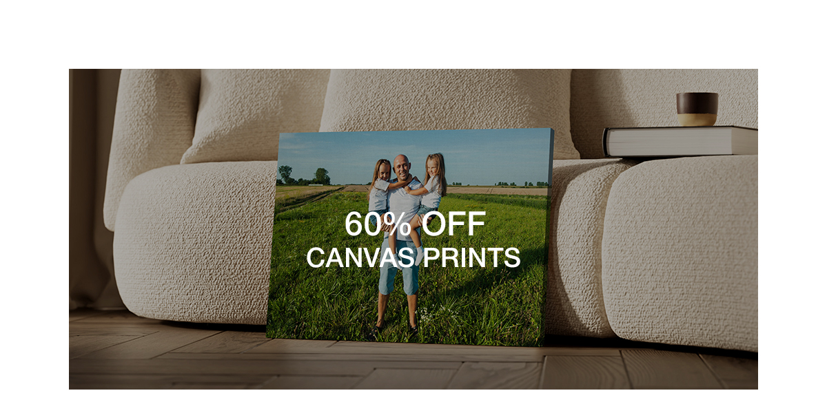 60% off Canvas Prints