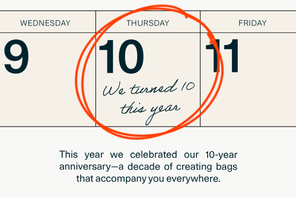 We celebrated our 10 year anniversary 
