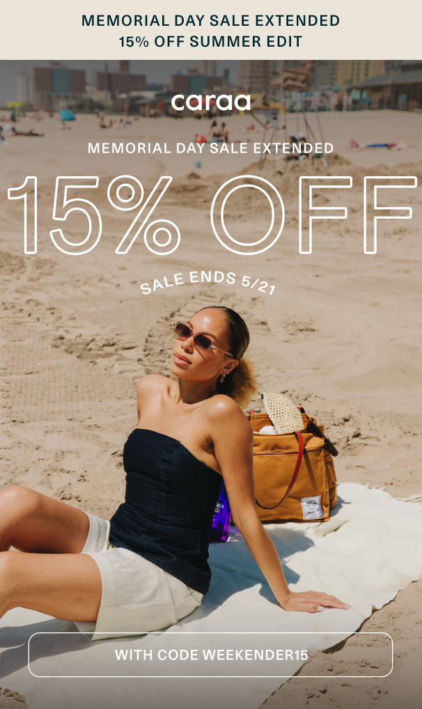 Shop the Summer Edit and enjoy 15% off with code WEEKENDER15.