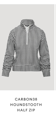 CARBON38 - Houndstooth Half Zip