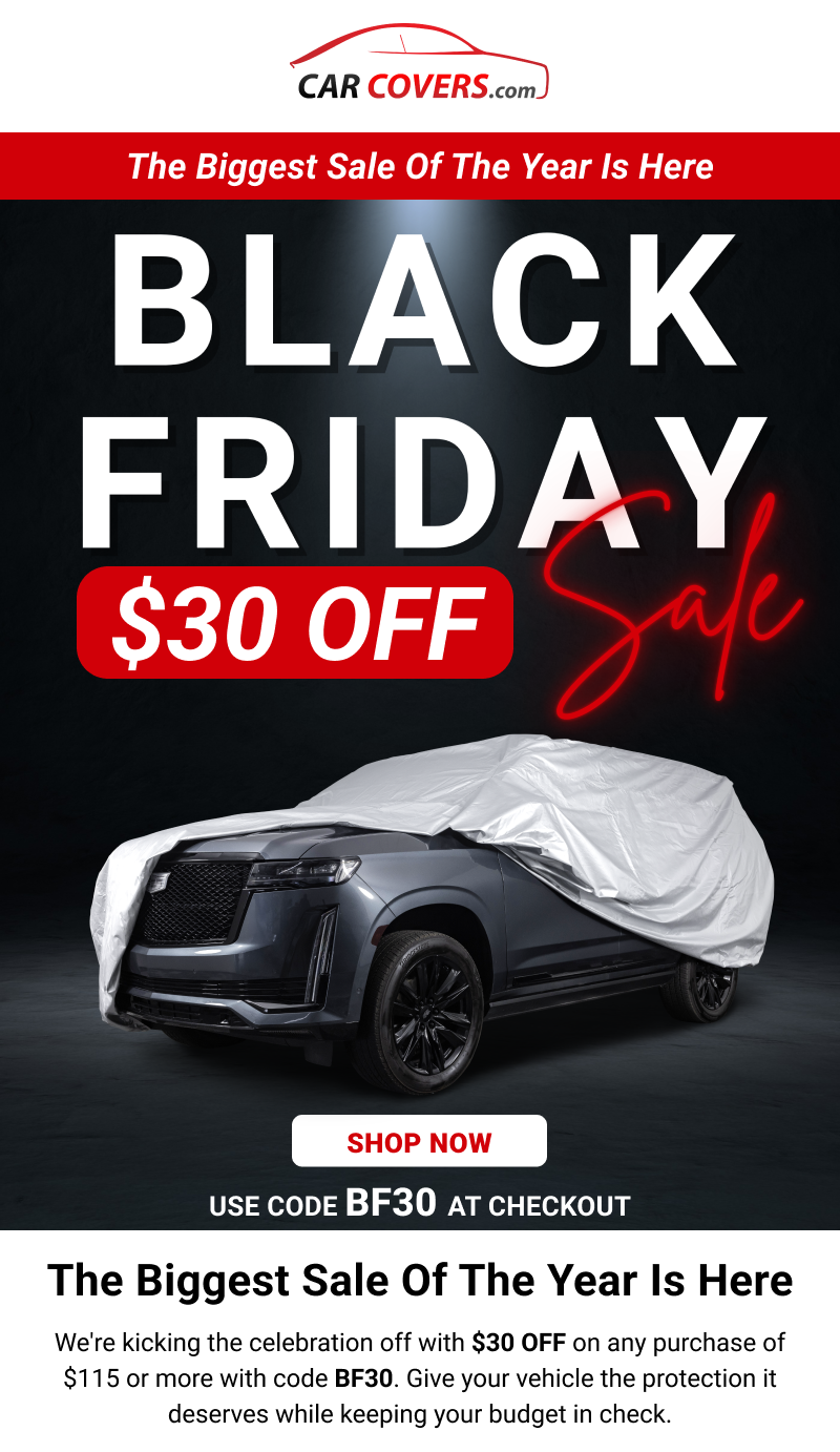 Get $30 OFF for our Black Friday Sale
