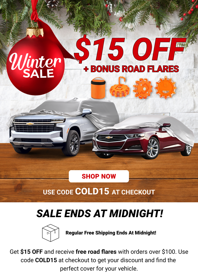 $15 OFF + Free Gift for Winter Sale. Ending at midnight.