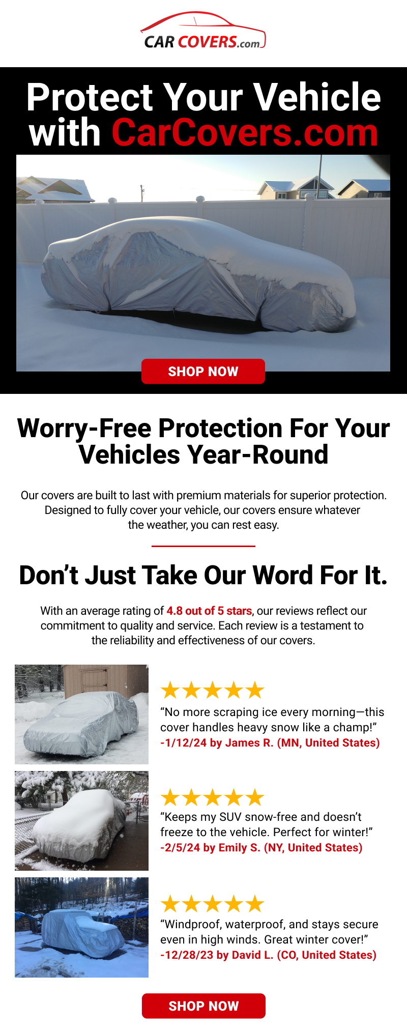 Worry-free Protection For Your Vehicles Year-Round