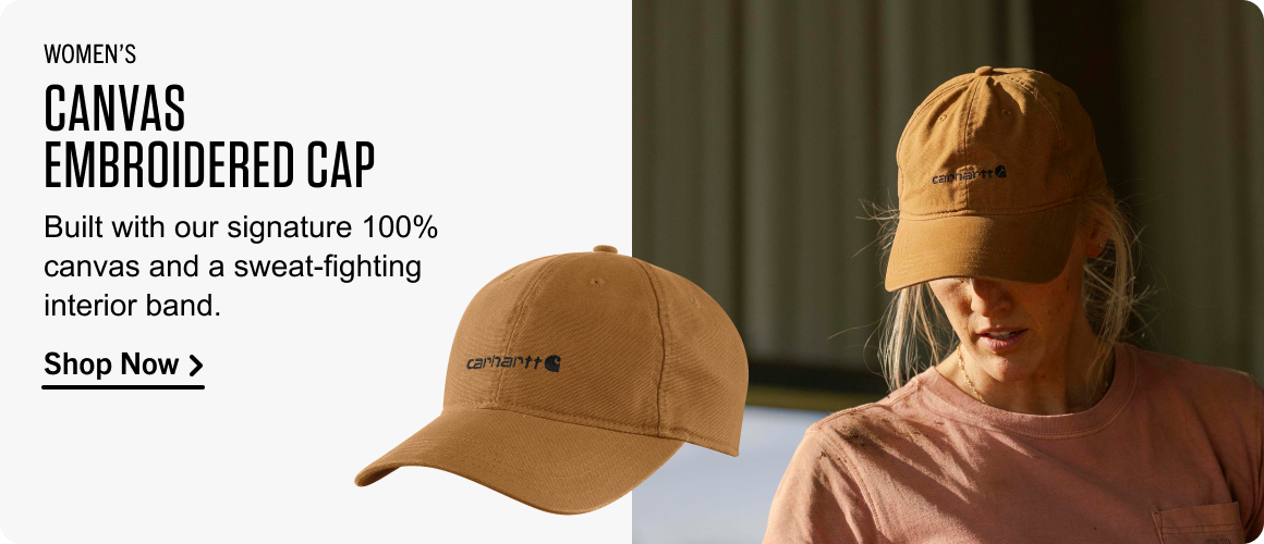 WOMEN'S CANVAS EMBROIDERED CAP