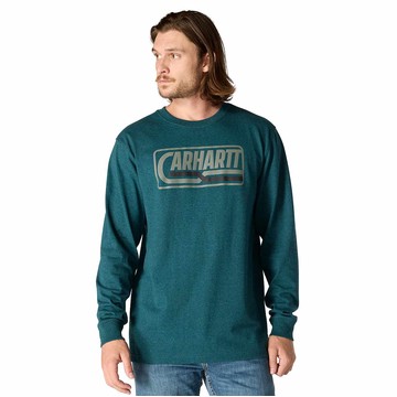Loose Fit Heavyweight Long-Sleeve Logo Graphic T-Shirt