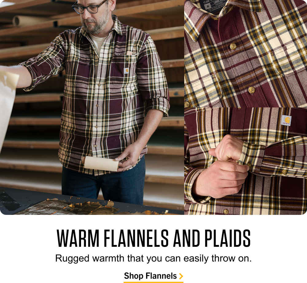 WARM FLANNELS AND PLAIDS
