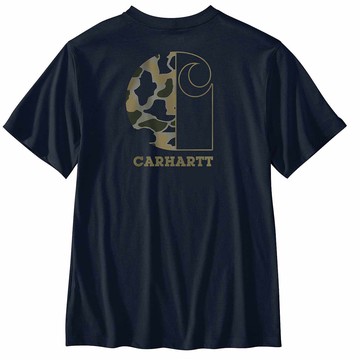 Relaxed Fit Lightweight Short-Sleeve Pocket Camo Graphic T-Shirt