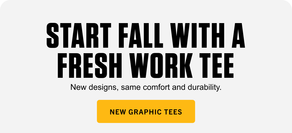 START FALL WITH A FRESH WORK TEE