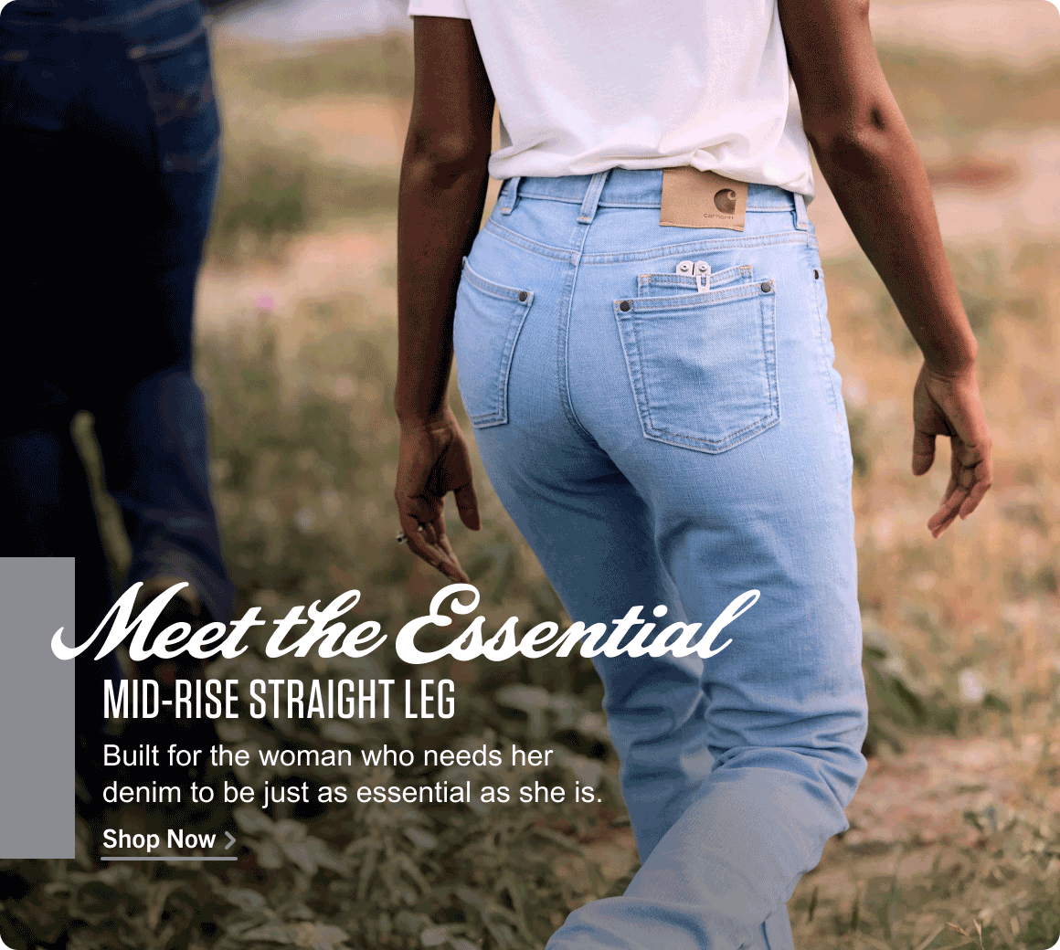 MEET THE ESSENTIAL MID-RISE STRAIGHT LEG