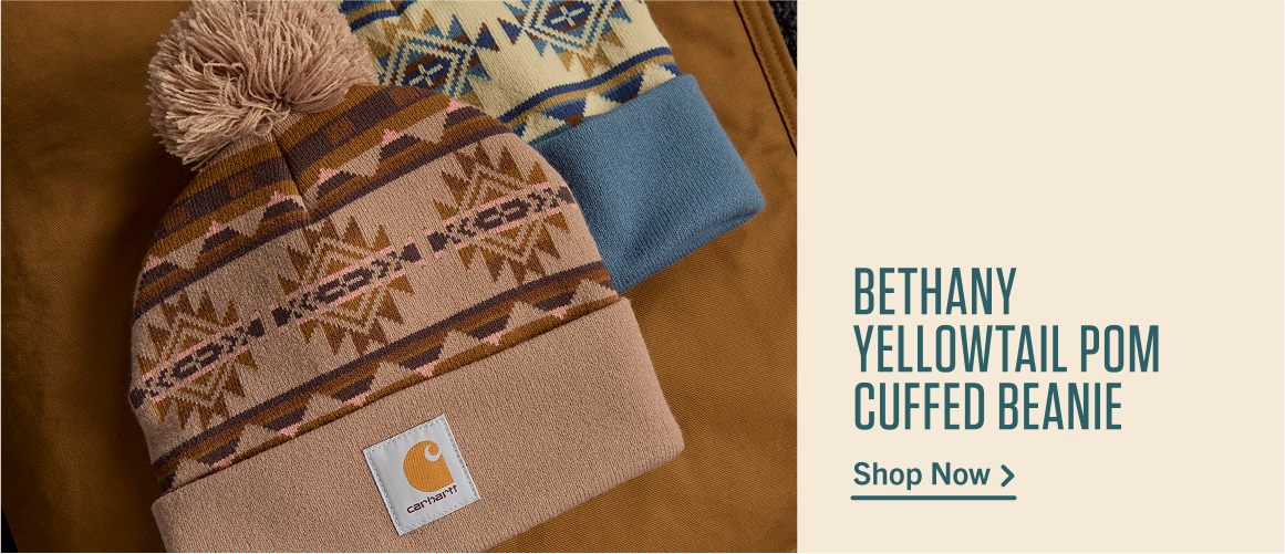 BETHANY YELLOWTAIL POM CUFFED BEANIE