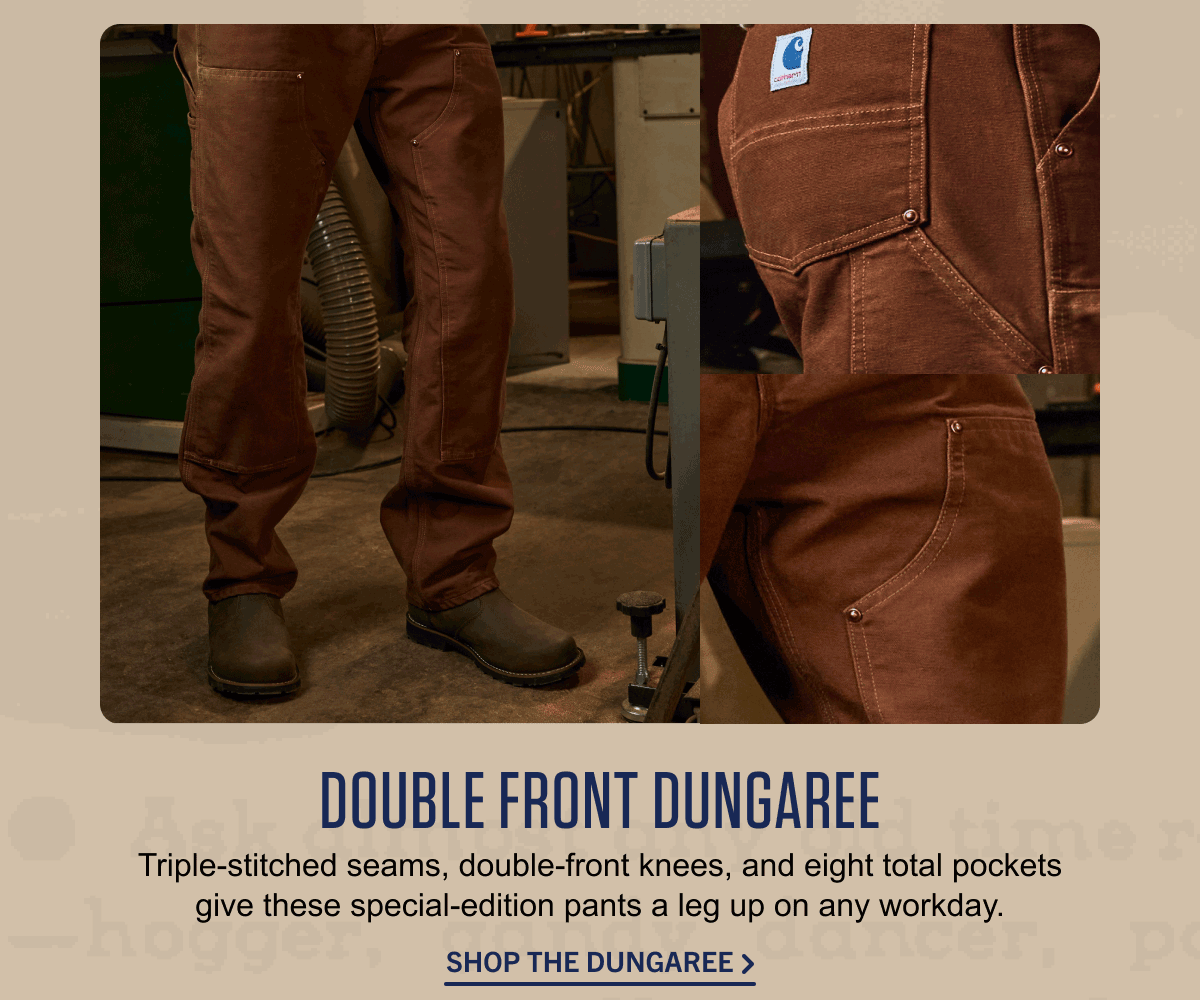 DOUBLE FRONT DUNGAREE