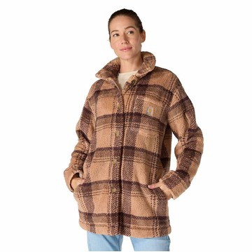 Women's Loose Fit Fleece Coat