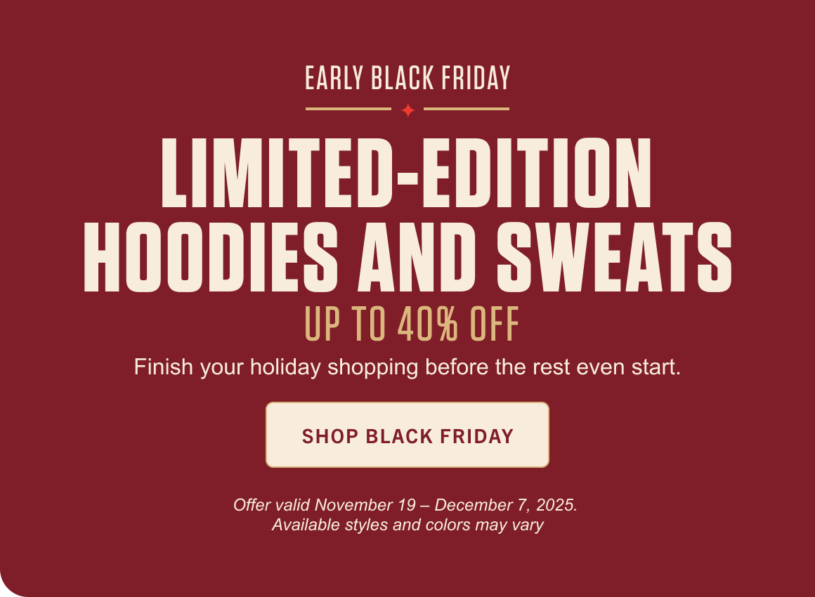 LIMITED-EDITION HOODIES AND SWEATS UP TO 40% OFF