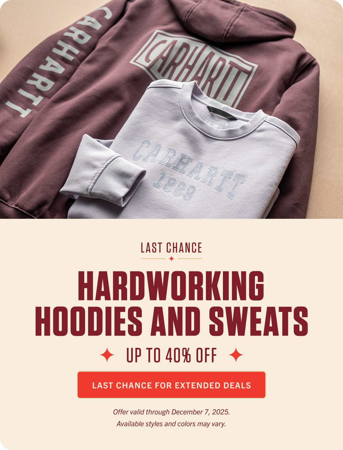 LAST CHANCE FOR EXTENDED DEALS