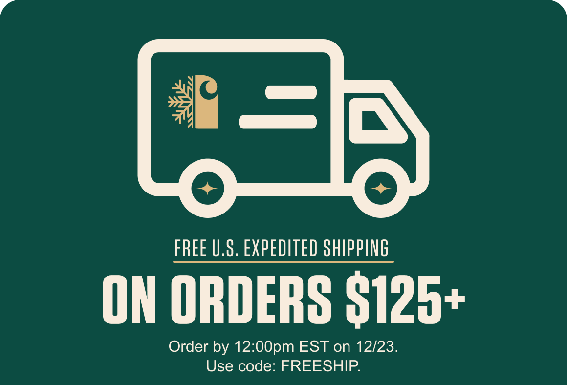 FREE U.S. EXPEDITED OVERNIGHT SHIPPING ON ORDERS $125+