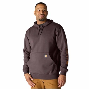 Loose Fit Midweight Logo Sleeve Graphic Hoodie