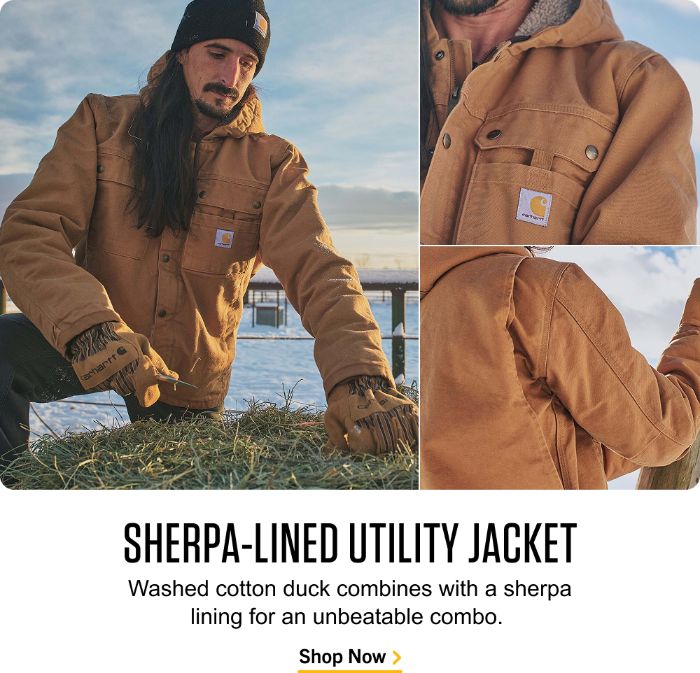 SHERPA-LINED UTILITY JACKET
