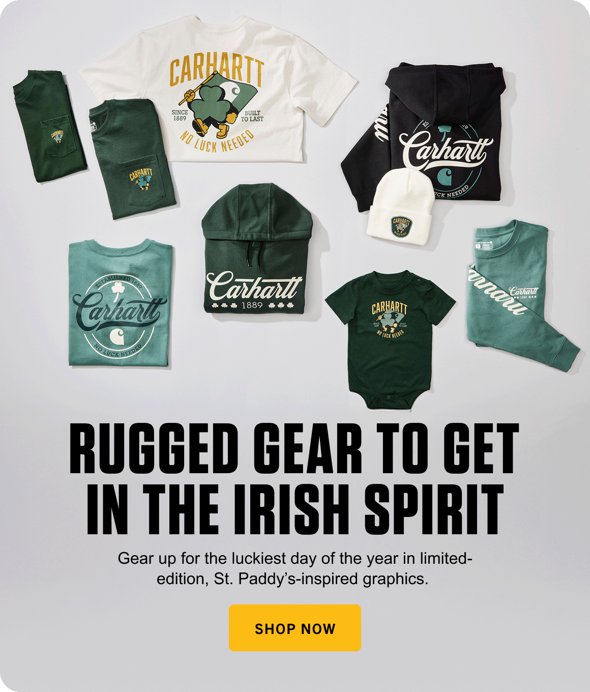 RUGGED GEAR TO GET IN THE IRISH SPIRIT