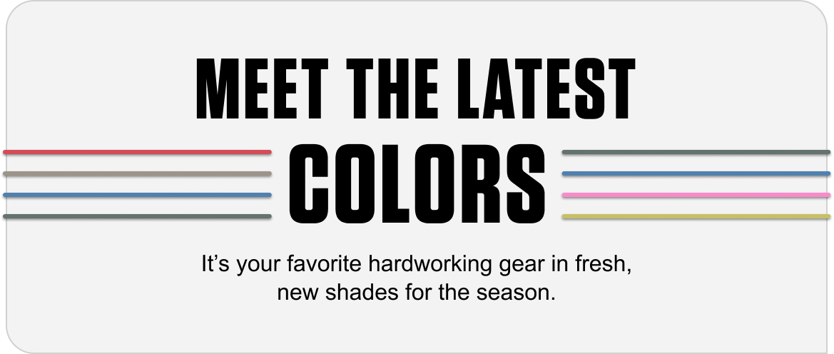 MEET THE LATEST COLORS