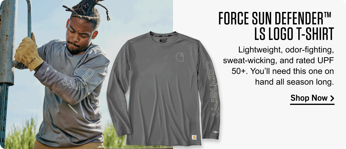 SHOP FORCE SUN DEFENDER™ LS LOGO T-SHIRT