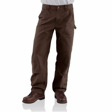 Loose Straight Washed Duck Double-Front Dungaree