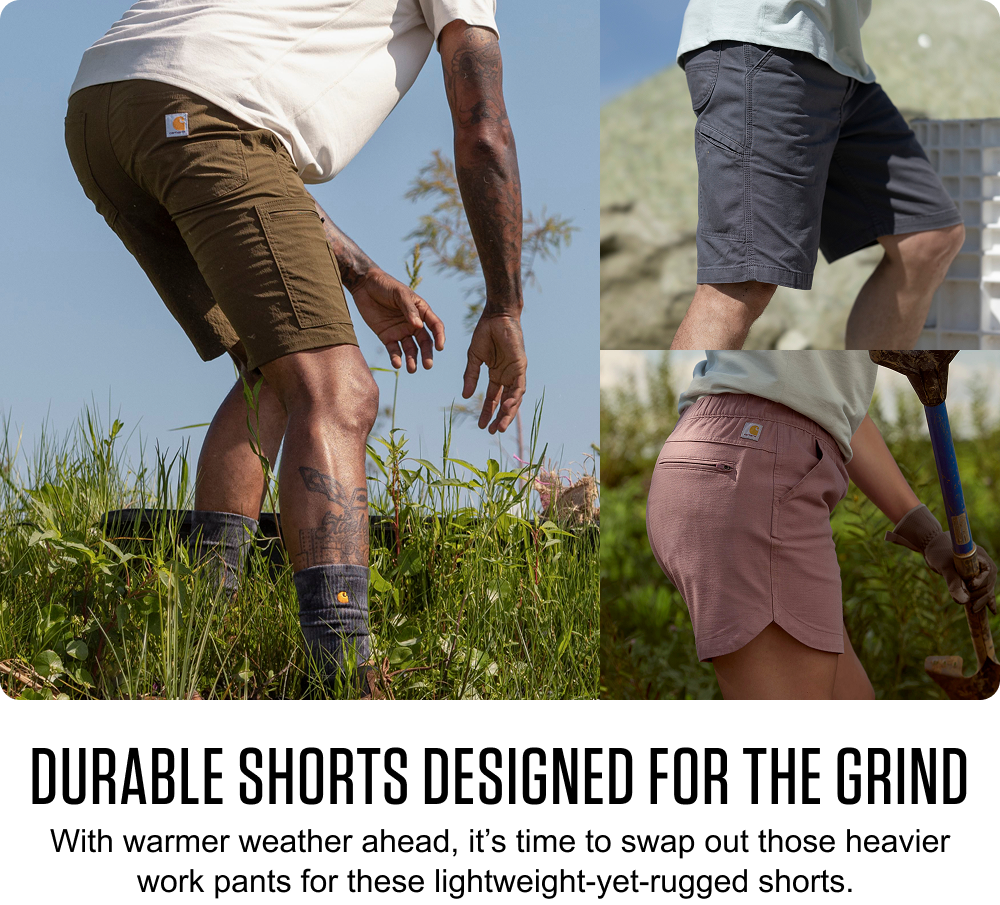 With warmer weather ahead, it’s time to swap out those heavier work pants for these lightweight-yet-rugged shorts.