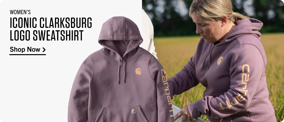 SHOP WOMEN’S ICONIC CLARKSBURG LOGO SWEATSHIRT