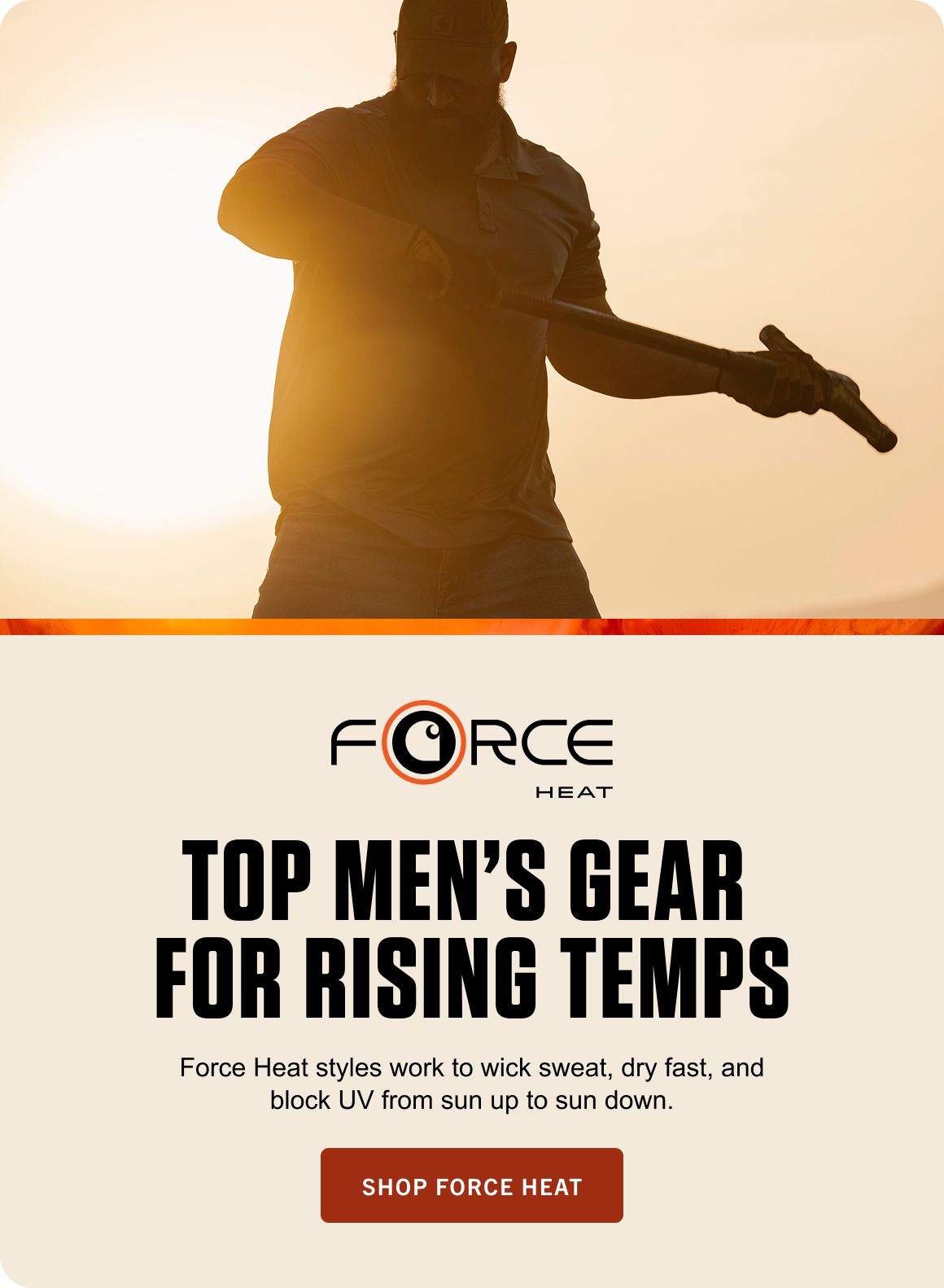 TOP MEN’S GEAR FOR RISING TEMPS