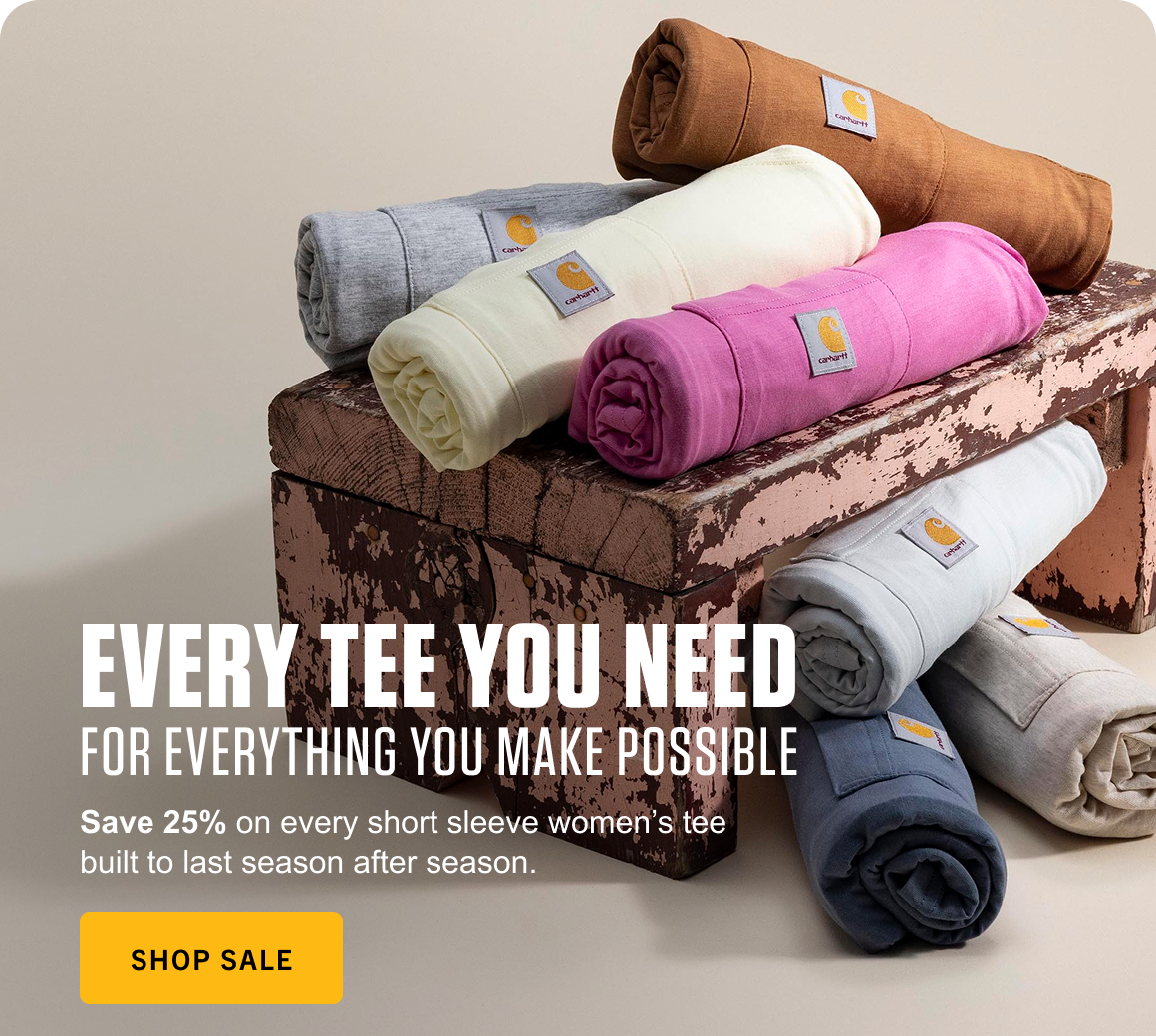 Save 25% on every short sleeve women’s tee