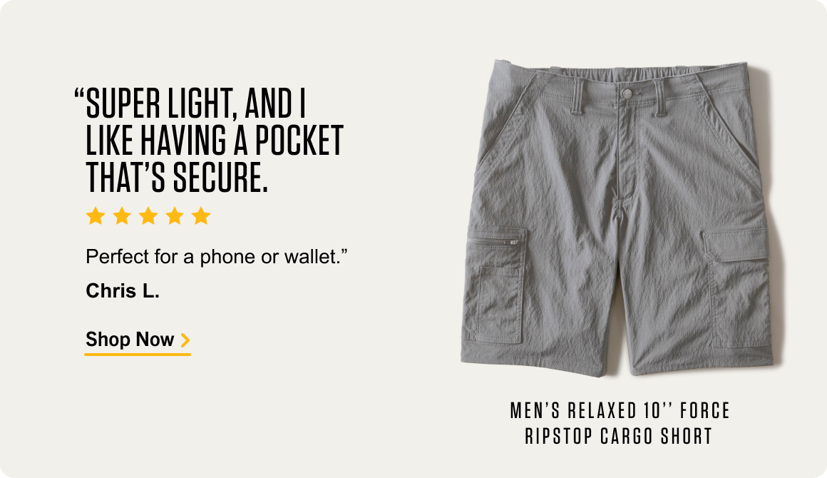 Shop Men’s Relaxed 10” Force Ripstop Cargo Short