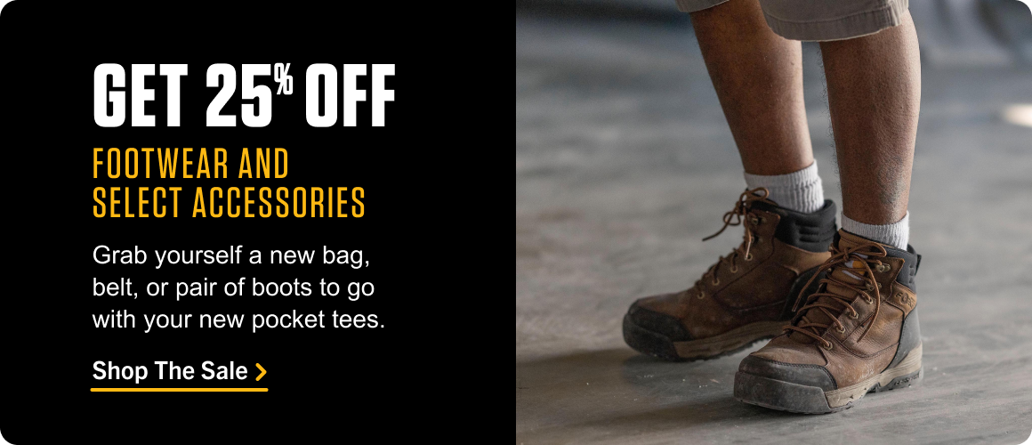 Get 25% off Footwear and Select Accessories