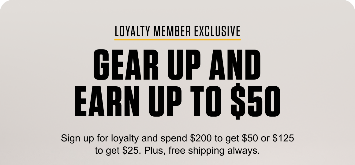 Spend $200 and earn $50. Spend $150 and earn $25.