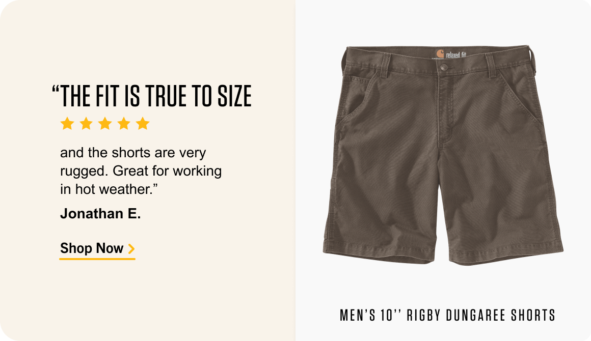 Shop Men’s 10” Rigby Dungaree Short