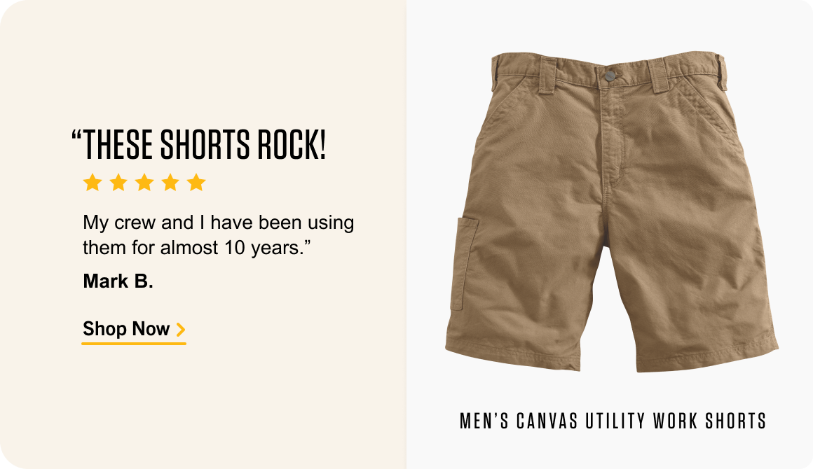 Shop Men’s Canvas Utility Work Short
