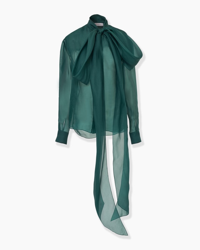 Organza Top with Bow