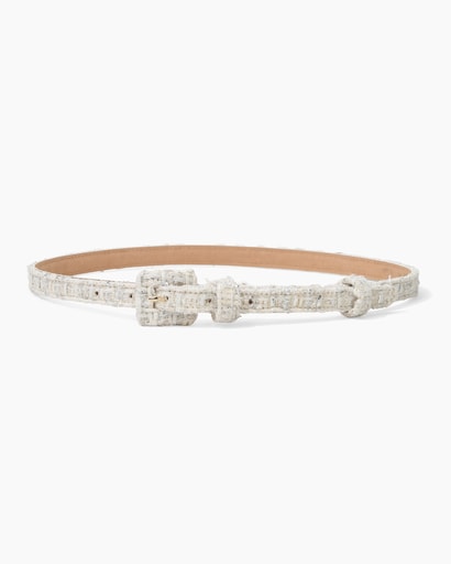 Tweed Skinny Belt