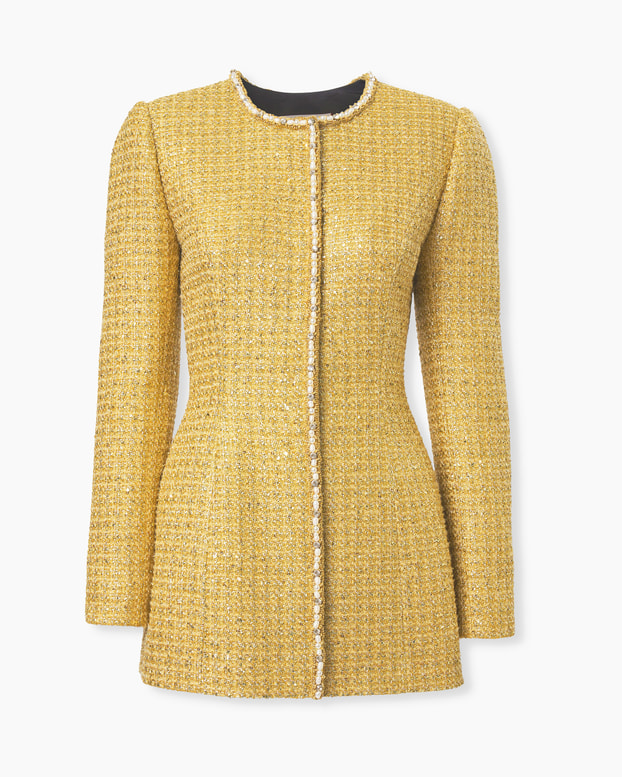 Embellished Lurex Tweed Jacket