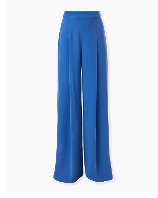 High-Waist Pleated Wide-Leg Pants